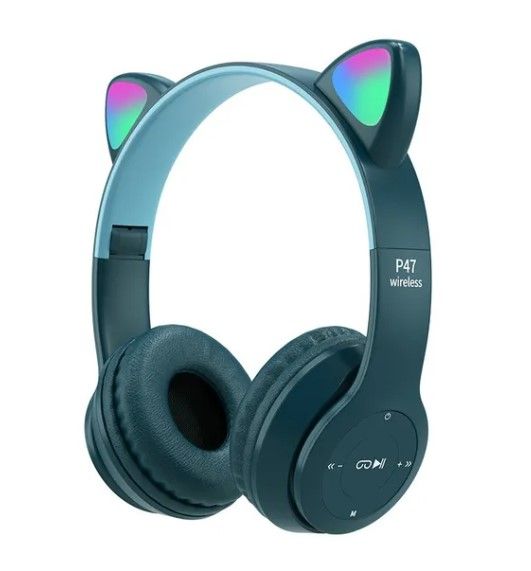 New%20Cat%20Ear%20Design%20Bluetooth%205.0%20P47M%20Headphone%20Wireless%20Headband%20Earphone%20Hands%20Free%20Music%20Headset%20With%20MF/TF%20(Features%20P47%20Solo%20XB450)%20-%20Image%206