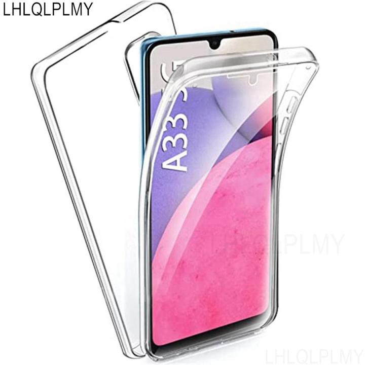 Double Sided Clear Case For Samsung Galaxy A13 A33 A53 5G A73 A23 A32 M13 A25 A04S A14 A24 A34 A54 A05S A15 A35 A55 Front Cover