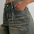 New Punk Star Pendant Pant Chain Metal Multilayer Waist Keychain Hip Hop Casual Jeans Chain Women Man Gifts. 