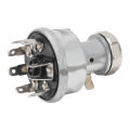 With 2 Keys Tractor Ignition Switch RE45963 Aluminium Alloy Start Switch With 2Keys for 5105 5200 5205 5210 5220. 
