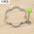 4 Style Kitchen Cooking Egg Mould Stainless Steel Frying Pan Handhold Egg Fried Pancake Ring Circle Kitchen Baking Accessories 1Pcs. 