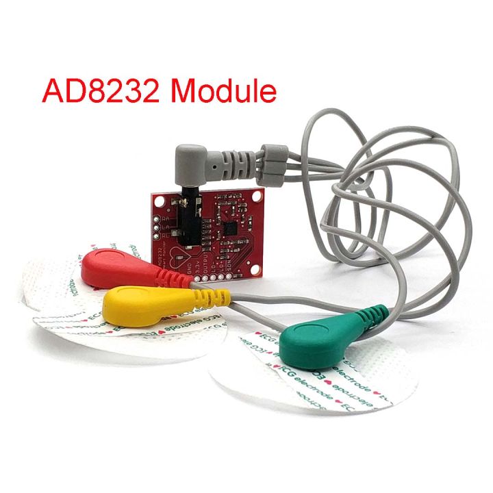 Ecg Module Ad8232 Ecg Measurement Pulse Heart Ecg Monitoring Sensor Module Kit For Arduino Uno R3