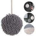 Bathroom Chenille Hand Towels Kitchen Hand Towel Ball With Hanging Loop Quick Dry Soft Absorbent Microfiber Towels Cleaning Tool. 