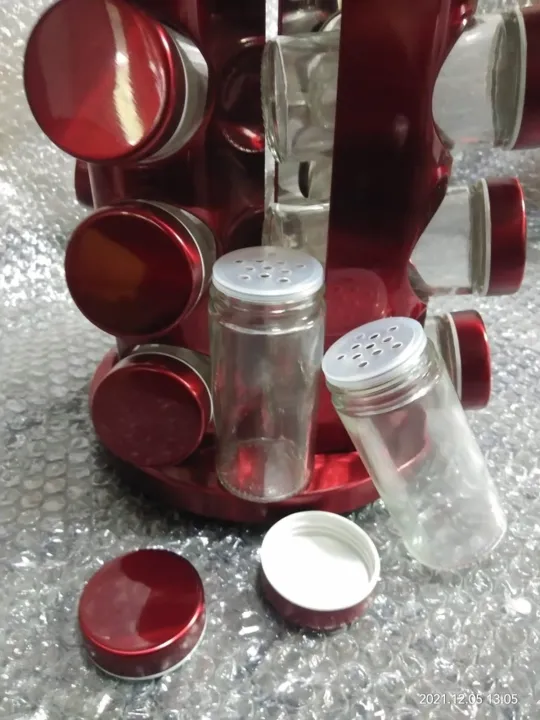 20%20Jars%20Rotating%20Kitchen%20Maroon%20Spice%20Rack%20Stainless%20steel%20-%20Image%204