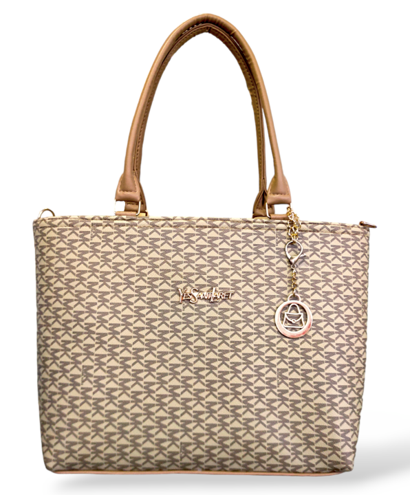 Luxury Hand Bag MK Hand Bag Office Party Hand Bag Large Size Hand Bag for Women & Girls Beige, White, Pink & Dark Brown Color Hand Bag