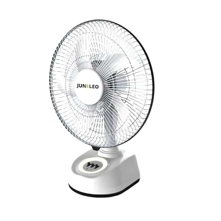 10 inch Blade Rechargeable Tabel Fan, JUNELEO Brand AC/DC 18W Fan with ...