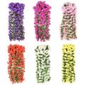 Garden Decor Window Decoration False Flower Silk Hang Basket Hanging Flowers Violet Wall Hanging. 