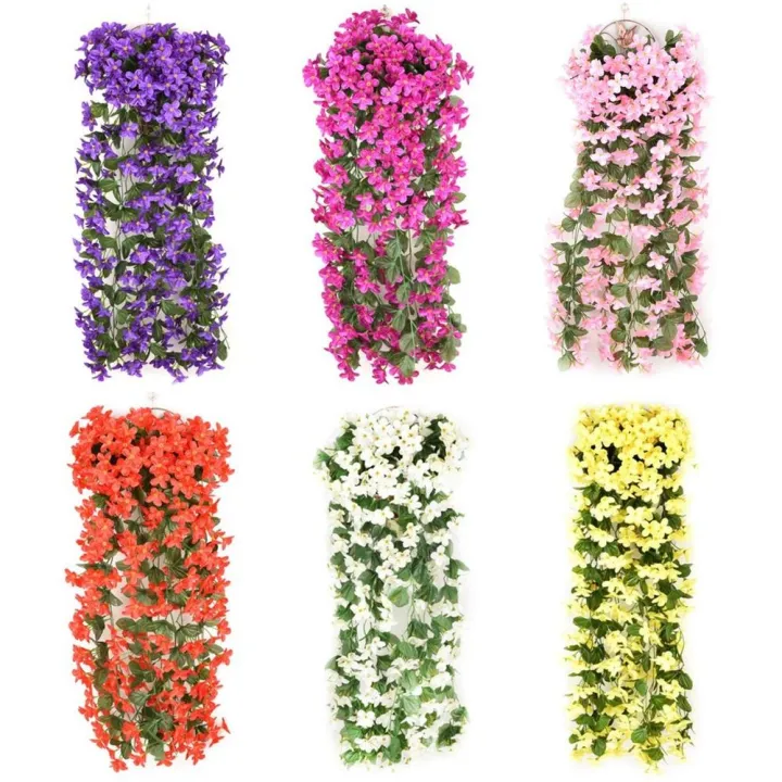 Garden%20Decor%20Window%20Decoration%20False%20Flower%20Silk%20Hang%20Basket%20Hanging%20Flowers%20Violet%20Wall%20Hanging%20-%20Image%203
