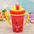 210ml Baby Handle Cup Feeding Bottle with Straw Kids Learning Drinking Water. 
