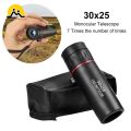 30x25 Mini Pocket Monocular Telescope Binoculars Handy Zooming Focus Green Film Binoculo for Outdoor Camping Hiking Traveling. 