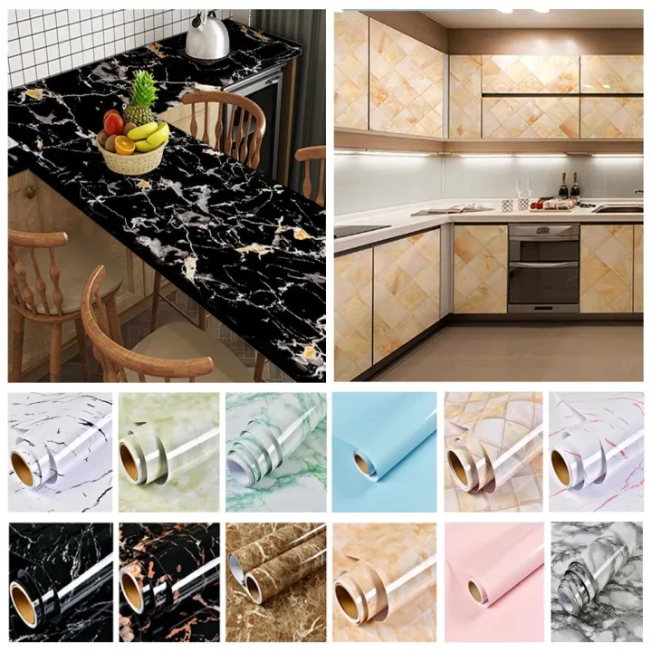 Marble%20Self%20Adhesive%20Wallpaper%20Roll%20Wall%20Stickers%20Decorative%20Vinyl%20Paper%20Kitchen%20Table%20Living%20Room%20Bathroom%20Decal%20Furniture%20Film%20-%20Image%202