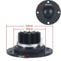 2Pcs Tweeter 1.5Inch 6Ohm 30W Dome Silk Film Tweeter Hifi Treble Speaker Audio Loudspeaker with Heatsink. 