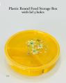Plastic container with 3 compartments - Lunch box with separator. 