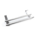 Expandable Double Towel Hanger Over Cabinet Cupboard Doors Stainless Steel Bath Towel Bar Towel Clothes Hanger Towel Rack Holder for Bathroom Kitchen Towel Storage Shelf. 