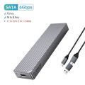 ORICO 40Gbps M.2 NVMe SSD Enclosure USB4 PCIe3.0x4 USB C Aluminum External Adapter Compatible with Thunderbolt 3 4 Tool Free. 