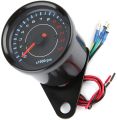 Electronic Tachometer,DC 12V Universal Motorcycle LED Backlight Tachometer Electronic Tach Meter Gauge. 