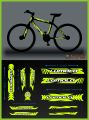 LUMALA Push Bike Cycle Stickers Mountain Bike Luminous Reflective & PVC Plotter Cutting Stickers 11 Piece Full Set. 