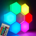 Rgb Led Hexagon Wall Lamp Quantum Touch Sensor Night Diy Led Honeycomb Lamp Bar Party Decoration Atmosphere. 