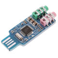 CM108 USB Drive Free USB Sound Card Laptop Computer External Sound Card Module. 