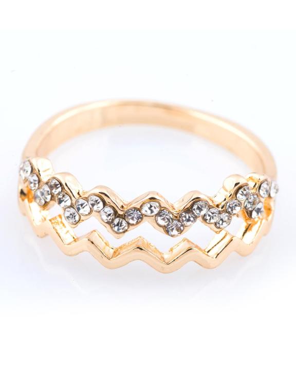 Women's Gold Zigzag Ring