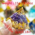 1.18in Natural Crystal Pyramid Energy Generator Quartz Amethyst Reiki Healing Crystal Chakra Pyramid Meditation Tool Home Decor. 