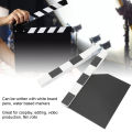 Film Director Clapper Board Density Board Movie Scene Clapboard For Photogra Kit. 