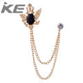 1 Piece Men's Elegant Lapel Pin Badge with Chains Brooch Pin for Suit Tuxedo--40 Styles Available. 