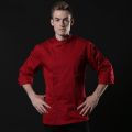 Long Sleeve Hotel Work Clothes Customized Breathable Short Sleeve Chef Canteen Thin Kitchen Restaurant Men's Dining Restaurant Summer. 