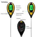 Tester LCD Garden Soil Measurement Deluxe PH1 LCD Meter 4 Inch Soil PHING Professional Sutuiy Temperature Solar Wet Display Plant Care Gardening Tools. 
