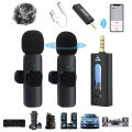 K35 Wireless Microphone, Wireless 3.5mm Lavalier Lapel Microphone. 