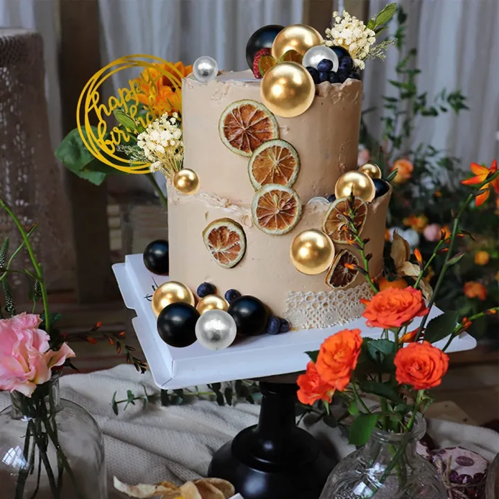 25pcs%20Black%20Gold%20Bubbles%20Balls%20Cake%20Topper%20Foam%20Balls%20Cake%20Topper%20Wedding%20Birthday%20Party%20Baby%20Shower%20Cake%20dessert%20Decoration%20-%20Image%208