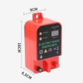 10KM Electric Fence Energizer Livestock High Voltage Pulse Controller High-Decibel Waterproof LCD Display EU Plug. 