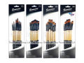 Bomeijia Artist Paint Brush Pinsel 6 Pcs Set Value Pack (Round/Flat/Filbert/Mix) Black. 