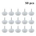 50Pcs Anti Slip Furniture Foot Mats Wooden Chair Legs Protector 14/18/20mm Table Chair Leg Slider Glide Pads Nail-On Feet Pads. 