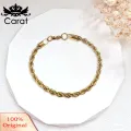 Carat Men Stainless Steel Bracelet Stylish Unisex Twisted Chain Bracelet Hip Hop Stainless Steel Jewelry for Rock Stars Singers Partygoers Anti-rust Polished Finish Perfect for Clubbing Events Stainless. 