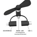 3in1Mini Portable Fan For Mobile Phone. 