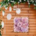 Flowers Wall Panel Silk Floral Panel for Stage Table Setting Ceremony. 