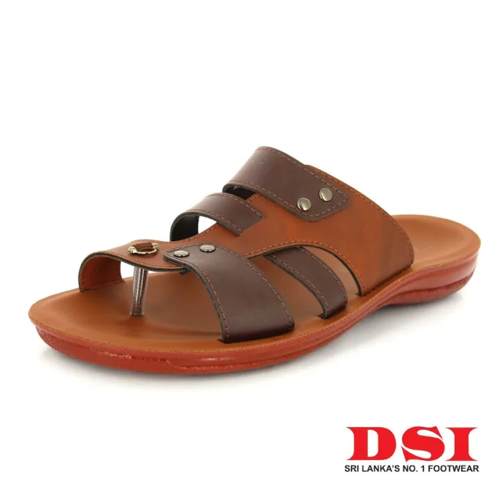 U Softo Men Toe Rings Slippers Brown