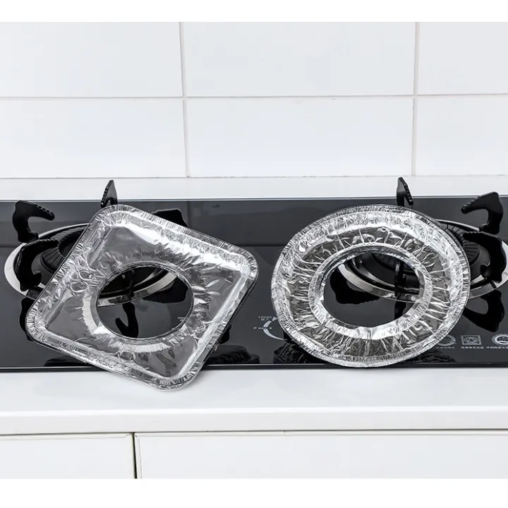 Kitchen%20Oil%20Proof%20Stove%20Liners%20Disposable%20Aluminum%20Foil%20Stove%20Burner%20Covers%20Gas%20Oven%20Pad%20For%20Cooking%20Kitchen%20Accessories%201Pcs%20-%20Image%205