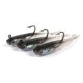 Lure Soft Bait with Hook Small Gray Fish 6 Gram 7cm Lure Bait Long Casting Simulation Fish for Fishing Mandarin Fish, Red Snapper, Snakehead, Catfish Lure [Top-notch quality]. 