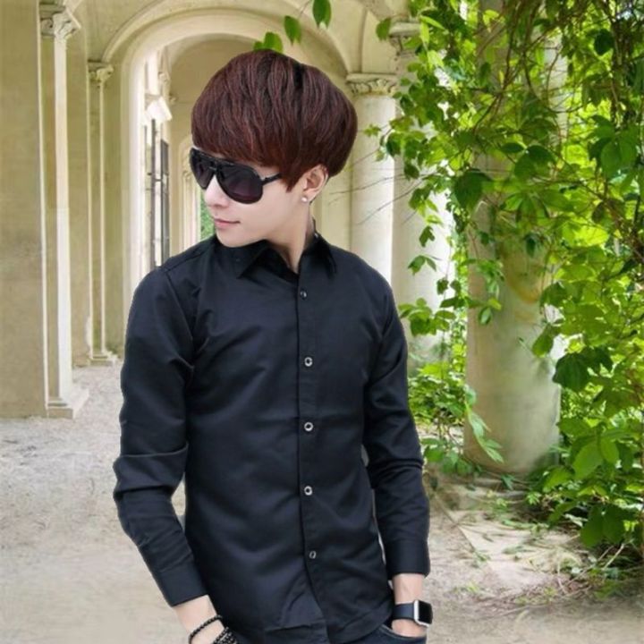 2023Spring%20and%20Summer%20Youth%20Tie%20Shirt%20Men's%20Long-Sleeved%20Korean%20Style%20Trendy%20College%20Style%20Student%20Class%20Clothes%20School%20Uniform%20Shirt%20-%20Image%205