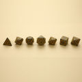 Polyhedral 7-Die Carved Pattern Dice Set D4 D6 D8 D10 D% D12 D20 For Game. 