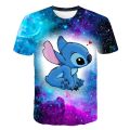New Summer Children Disney Stitch T-shirt Disney Stitch T Shirt Disney Stitch Anime Cartoons Casual Clothes Kid Girl Boy Top Tee. 