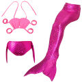 3pcs Girls Mermaid Swimsuit Summer Mermaid Tail Tops Panties Bikini Swimwear Three-piece Set. 