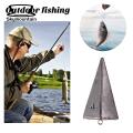 Fishing Lead Sinker Saltwater Fishing Weights Triangular Pyramid Sinker Lead Weights for Surf Fishing Underwater Positioning Gear 2/3/4/5/6oz Options Surf Fishing Sinker. 