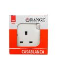 Orange Casablanca X5 13A / AMP Switched Socket Outlet , 13A Plug Base. 