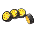 Car Tyres Wheels For Arduino TT Gear Motor Chassis , Smart Robot - 1pc. 
