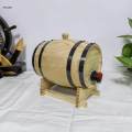 1L/1.5L/3L Wood Barrel Brew Large Capacity Keg, Oak Aging Barrel,. 