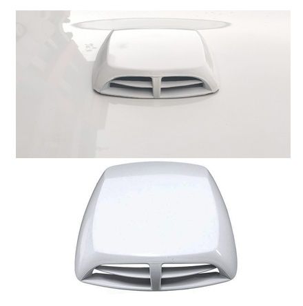 Car Decorative Bonnet Hood Scoop twin head White | Daraz.lk