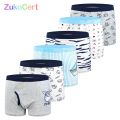 6Pcs/lot teenager kids boys underwear baby boxer briefs soft organic cotton children panties for boy for 2-10years underpants. 